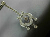 ANTIQUE 1.96CT DIAMOND 14K WHITE GOLD FILIGREE CHANDELIER HANGING EARRINGS #1680