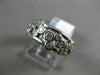 ESTATE WIDE .60CT ROUND DIAMOND 14KT WHITE GOLD 3D CLASSIC ETOILE WAVE FUN RING
