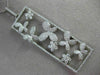 ESTATE MASSIVE 2.67CT DIAMOND 18KT WHITE GOLD FLOWER BUTTERFLY FLOATING PENDANT