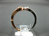 ESTATE .50CT ROUND DIAMOND 14KT WHITE & ROSE GOLD 3D CRISS CROSS LOVE FUN RING