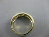 ANTIQUE ROUND DIAMOND 14K YELLOW GOLD RIPPLE SWIRL FILIGREE MENS RING 7MM #11663