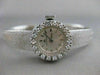 ANTIQUE BUCHERER OLD MINE DIAMOND 18KT WHITE GOLD MECHANICAL WATCH 6.25" #20763