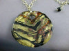 ESTATE DESIGNER 14K Y GOLD LARGE MURANO GLASS HANGING LARIAT NECKLACE 20" #2693