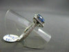 ESTATE 2.58CT DIAMOND & AAA LIGHT SAPPHIRE 18KT WHITE GOLD ENGAGEMENT RING