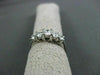 ESTATE .78CT DIAMOND LUCIDA 5 STONE 14KT WHITE GOLD ENGAGEMENT RING STUNNG 16301
