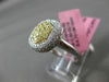 ESTATE WIDE .86CT DIAMOND 18KT WHITE & YELLOW GOLD HEXAGON CLUSTER CLASSIC RING