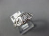ANTIQUE .10CT OLD MINE DIAMOND 14KT WHITE GOLD 3D FILIGREE ENGAGEMENT RING #1571