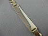 ESTATE LARGE & LONG 14KT YELLOW GOLD CONCAVE CURB ID ENGRAVABLE BRACELET #22868