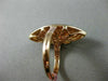 ESTATE EXTRA LARGE 1.34CT DIAMOND 18KT WHITE & ROSE GOLD 3D MARQUISE PAVE RING