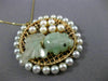 ESTATE LARGE AAA MULTI GEM 14KT YELLOW GOLD 3D CIRCULAR MESH LUCKY FISH PENDANT