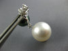 .25CT DIAMOND & AAA SOUTH SEA & TAHITIAN PEARL 18KT WHITE GOLD HANGING EARRINGS