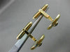 ESTATE .40CT SAPPHIRE 14K YELLOW GOLD MOTHER OF PEARL CLASSIC CUFF LINKS #25111