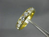 ESTATE 1.20CT DIAMOND 14KT YELLOW GOLD 8 STONE CHANNEL ANNIVERSARY RING #21015