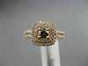 EFFY WIDE 1.0CT WHITE & CHOCOLATE FANCY DIAMOND 14KT ROSE GOLD HALO PROMISE RING