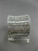 ESTATE EXTRA LARGE 2.13CT DIAMOND 14KT WHITE GOLD HANDCRAFTED ANNIVERSARY RING