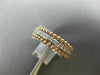 ESTATE .53CT DIAMOND 14KT WHITE & ROSE GOLD 3D MULTI ROW CRISS CROSS LOVE RING