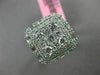 LARGE 1.39CT ROUND PRINCESS & BAGUETTE DIAMOND 18KT WHITE GOLD 3D SQUARE RING
