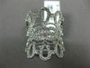 ESTATE EXTRA LARGE 1.53CT DIAMOND 18KT WHITE GOLD 3D OPEN CROWN TEAR DROP RING