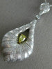 ESTATE EXTRA LARGE 3.75CT WHITE & FANCY YELLOW DIAMOND 14KT 2 TONE GOLD PENDANT