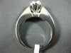ESTATE WIDE .90CT DIAMOND 14KT WHITE GOLD FLOWER FRIENDSHIP PROMISE RING #22298