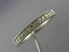 ESTATE .20CT DIAMOND 14KT WHITE GOLD 3D CLASSIC WEDDING ANNIVERSARY RING #19625