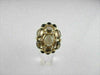 ESTATE LARGE 16.0CT ROUND DIAMOND & AAA SMOKEY TOPAZ 14KT YELLOW GOLD FUN RING