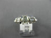 ESTATE .71CT BAGUETTE DIAMOND 14KT WHITE GOLD 3D CLASSIC 3 STONE ENGAGEMENT RING