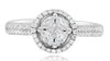 .55CT DIAMOND 18K WHITE GOLD ROUND PRINCESS & MARQUISE SHAPE INVISIBLE HALO RING