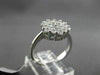 ESTATE 1.0CT DIAMOND 14KT WHITE GOLD CLUSTER HEXAGON PROMISE FRIENDSHIP RING