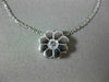 ESTATE .17CT DIAMOND 18KT WHITE GOLD 3D CLASSIC FLOWER SOLITAIRE PENDANT #23001