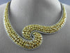 ESTATE EXTRA LARGE 35.53CT WHITE & FANCY YELLOW DIAMOND 18K 2 TONE GOLD NECKLACE