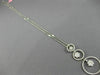 LARGE 2.05CT DIAMOND 18K WHITE GOLD 3D CIRCLE OF LIFE FLOWER BY THE YARD PENDANT