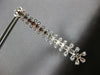 EXTRA LARGE 7.12CT DIAMOND 18KT WHITE GOLD 3D FLOWER CHANDELIER HANGING EARRINGS