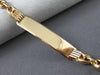ESTATE 14KT ROSE GOLD 3D CLASSIC KIDS NAME PLATE ENGRAVABLE BRACELET #22036
