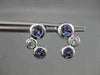 ESTATE 1.03CTW DIAMOND & AAA TANZANITE 14KT WHITE GOLD FLOATING JOURNEY EARRINGS