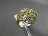 ESTATE WIDE .35CT ROUND & PRINCESS DIAMOND 14K YELLOW GOLD 3D OPEN FILIGREE RING