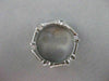 ANTIQUE 1.10CTW DIAMOND 18KT WHITE GOLD RAISED WEDDING ETERNITY RING 8MM #14575
