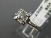 ANTIQUE OLD MINE .54CT ROUND CUT DIAMOND 14KT WHITE GOLD ENGAGEMENT RING #22209