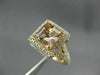 LARGE 1.60CT DIAMOND & AAA MORGANITE 14KT ROSE GOLD CUSHION CUT ENGAGEMENT RING