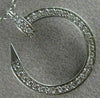 ESTATE .45CT DIAMOND 18KT WHITE GOLD 3D GRADUATING CIRCLE OF LIFE NAIL NECKLACE