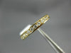 ESTATE .33CT DIAMOND 14KT YELLOW GOLD 3D CHANNEL COMFORT FIT ANNIVERSARY RING