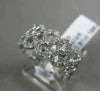 ESTATE WIDE .81CT DIAMOND 18KT WHITE GOLD SEMI ETERNITY WEDDING ANNIVERSARY RING