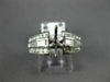 ANTIQUE .90CT DIAMOND 14KT WHITE GOLD FILIGREE SEMI MOUNT ENGAGEMENT RING #9872