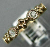 ESTATE .36CT DIAMOND 14KT ROSE GOLD 3D FLOWER FILIGREE MILGRAIN ANNIVERSARY RING