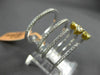 ESTATE LARGE 1.04CT WHITE & FANCY YELLOW DIAMOND 18KT TWO TONE GOLD 3D LOVE RING