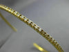 ESTATE 1.1CT DIAMOND 14K YELLOW GOLD CLASSIC SEMI ETERNITY ROUND BANGLE BRACELET