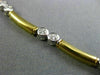 ESTATE 1.40CT DIAMOND 18KT WHITE & YELLOW GOLD ETOILE BEZEL BY THE YARD NECKLACE