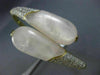 ESTATE WIDE 2.0CT DIAMOND & AAA WHITE QUARTZ 14KT YELLOW GOLD CRISS CROSS BANGLE