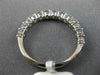 ESTATE .85CT DIAMOND 18K WHITE GOLD SEMI ETERNITY ROUND WEDDING ANNIVERSARY RING
