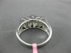 ESTATE WIDE .87CT DIAMOND 18KT WHITE GOLD 3D TWO ROW MILGRAIN ANNIVERSARY RING